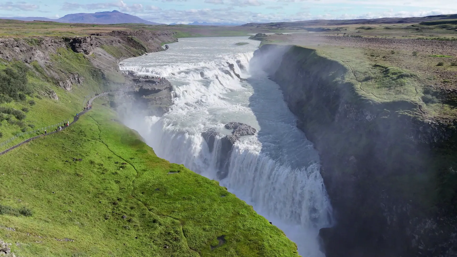 Gullfoss waterfall stop at the end of the Ancient Trails itinerary