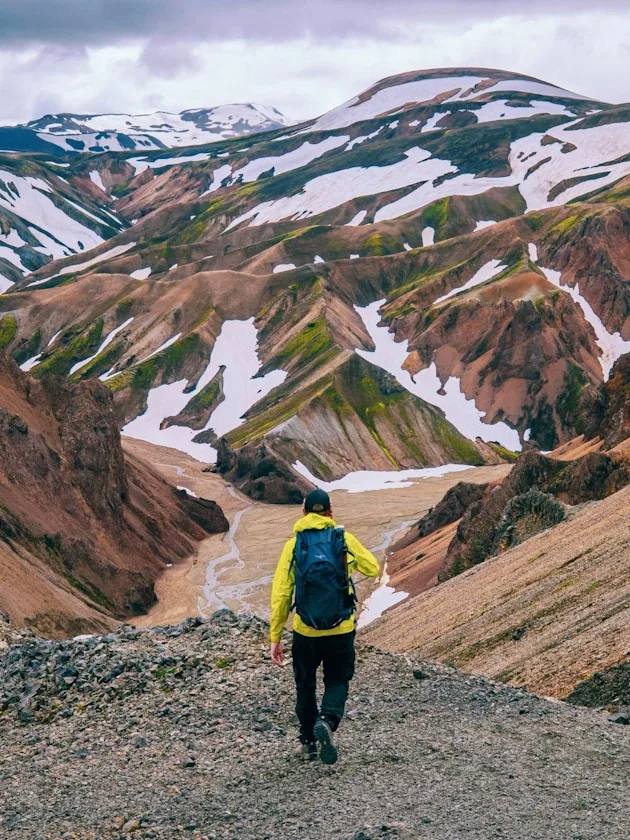 Colorful rhyolite mountains near Landmannalaugar