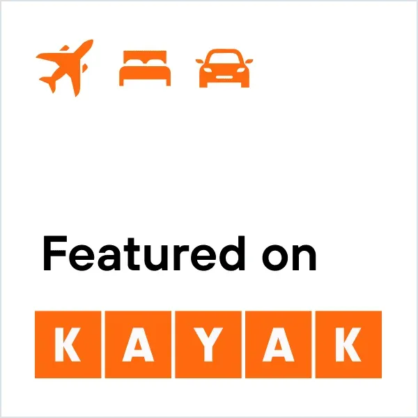 Featured on KAYAK badge