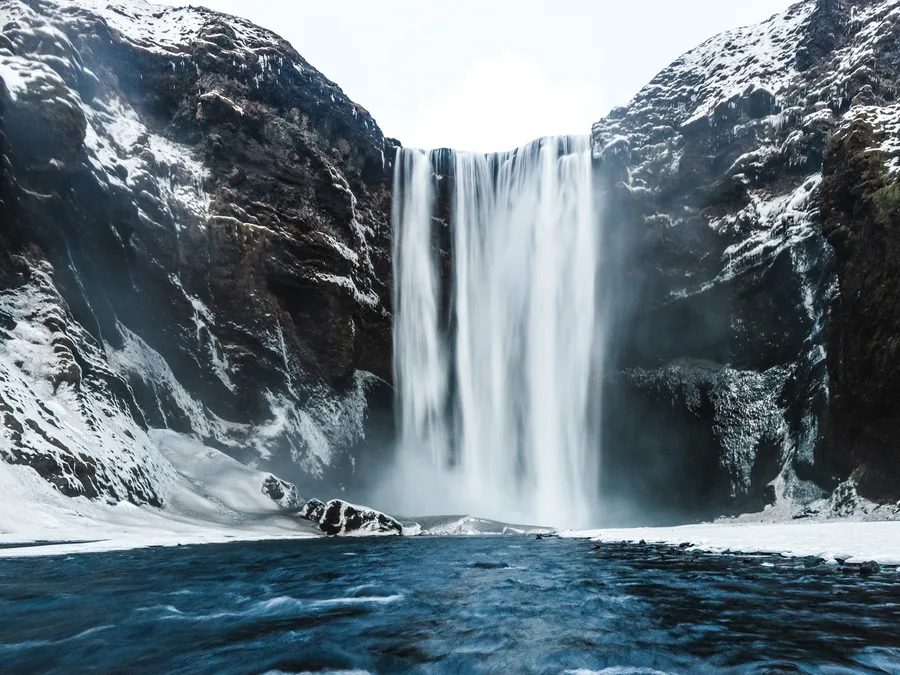 Skogafoss waterfall on Iceland's South Coast
