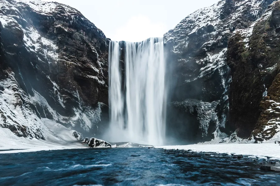 Skogafoss waterfall on Iceland's South Coast