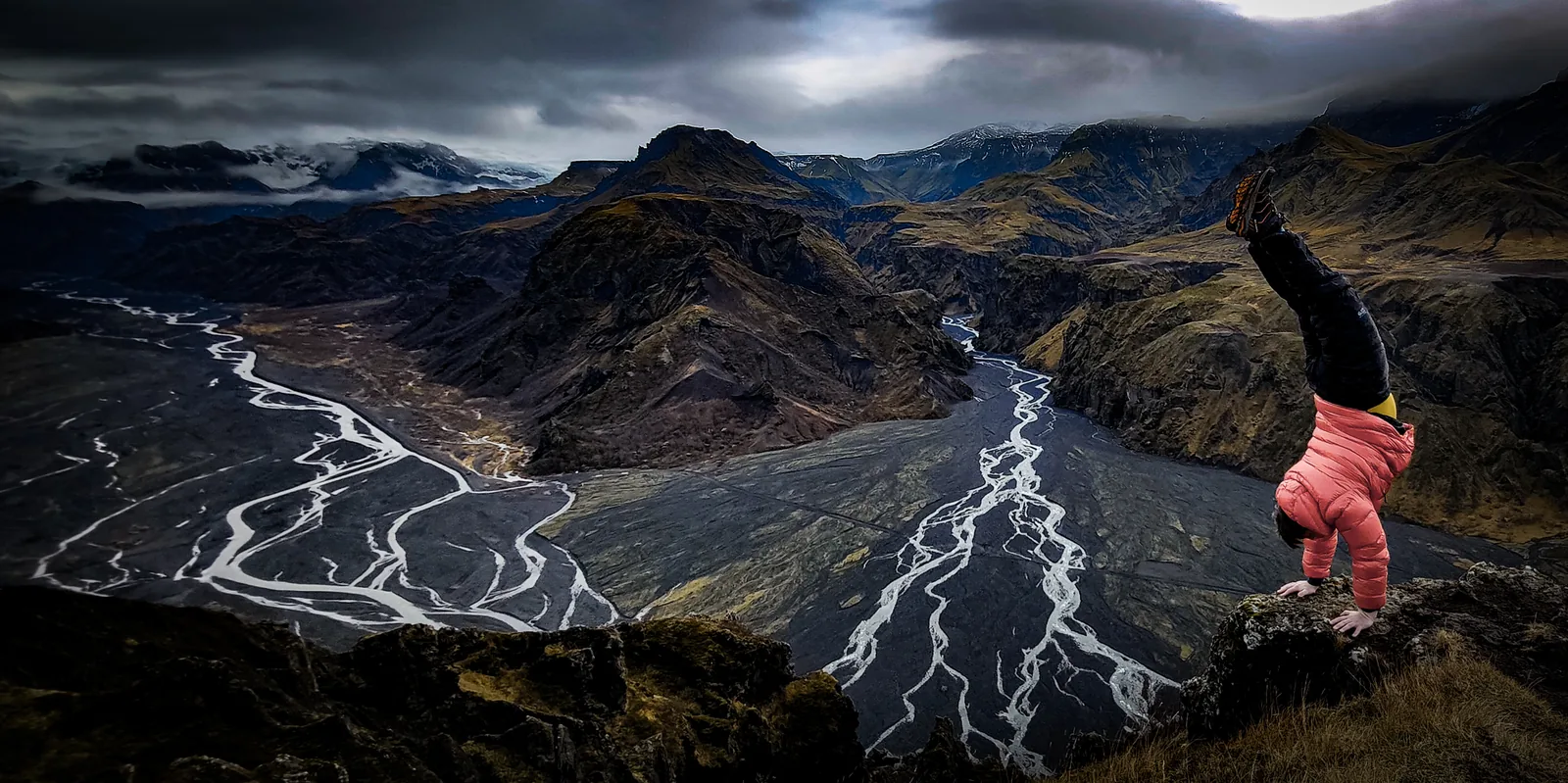 Highland track and mountain scenery in the Valley of Thor