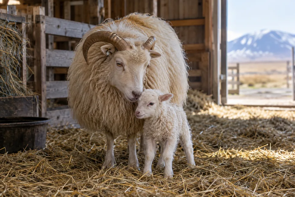 AI-generated illustration of Spring Lambing Visit