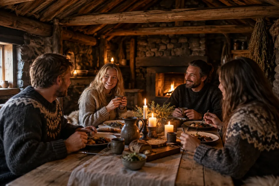 AI-generated illustration of Turf House Dinner