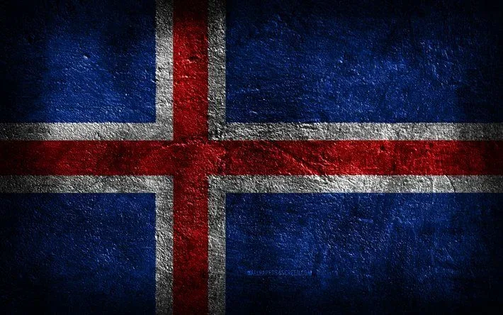 The flag of Iceland